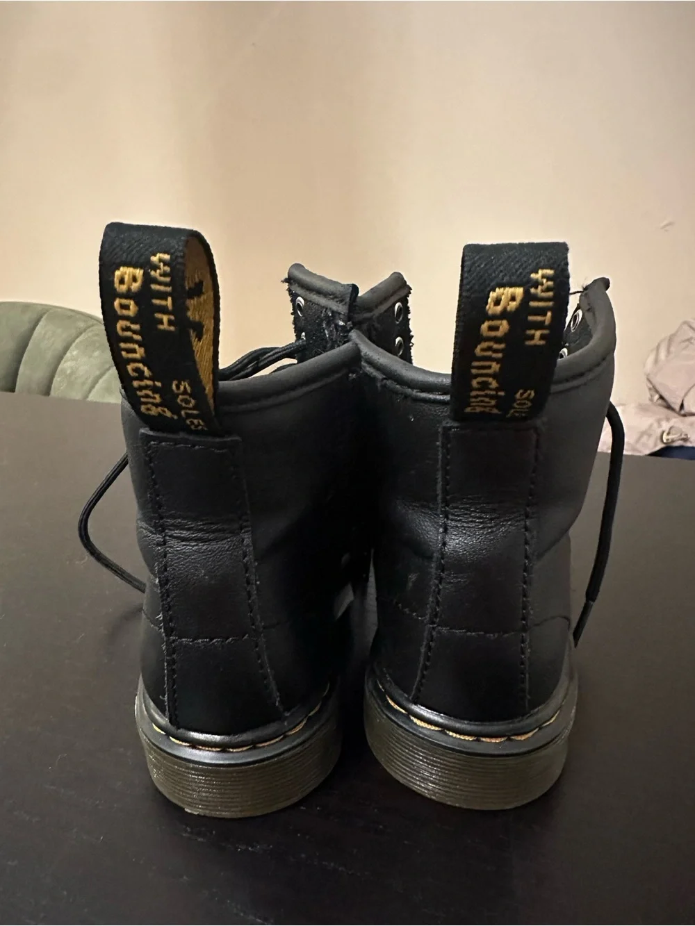 Doc Marten Kids Black Lace-Up Ankle Boots
